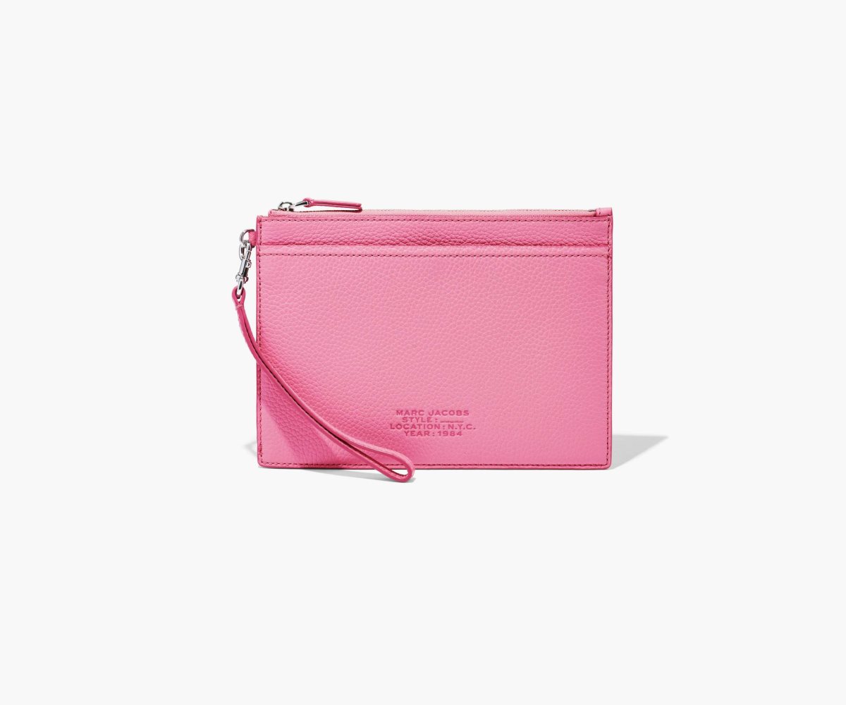 Marc Jacobs Læder Small Wristlet Růžové | GFLPO2134