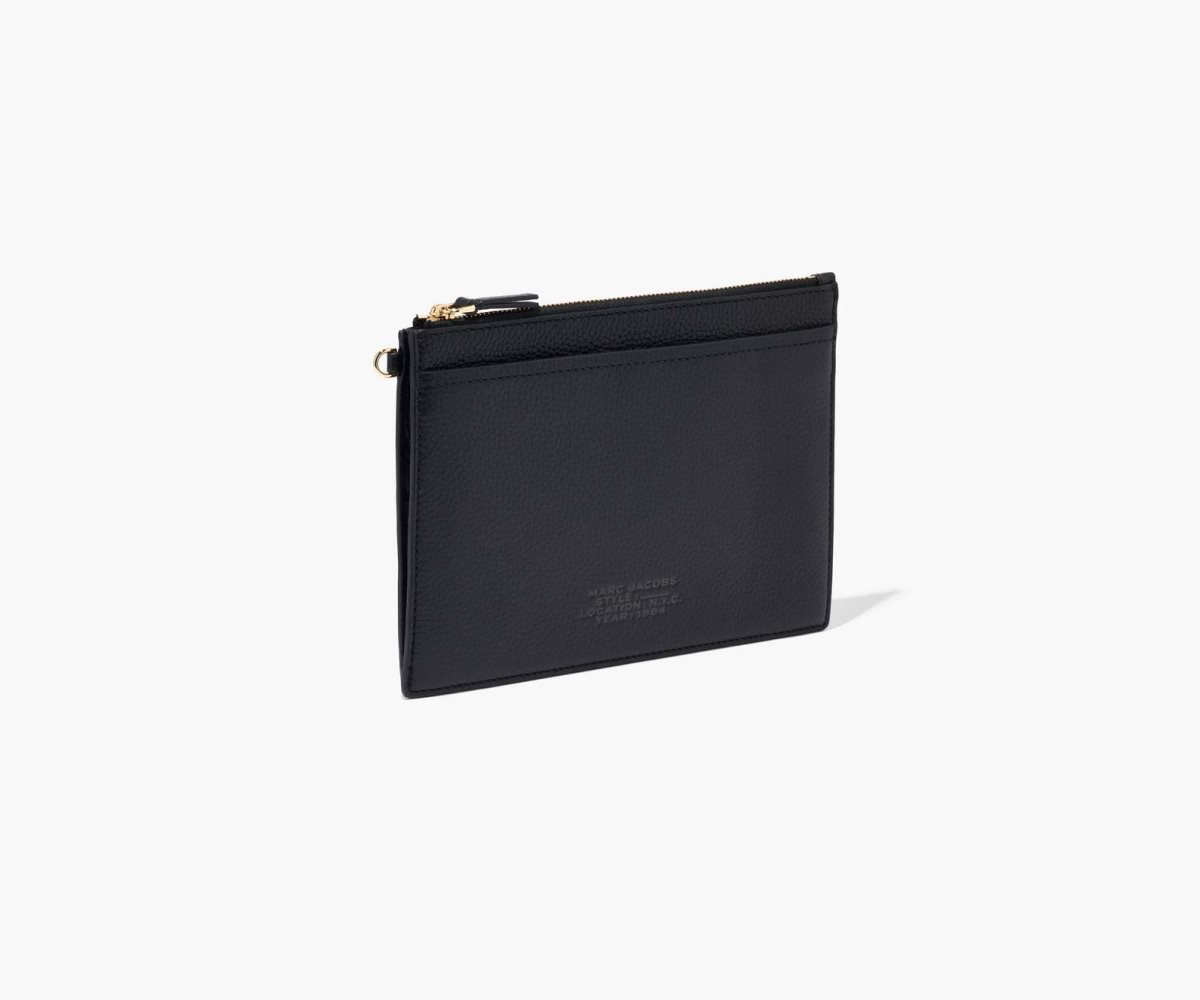 Marc Jacobs Læder Small Wristlet Černé | XNAQW1653