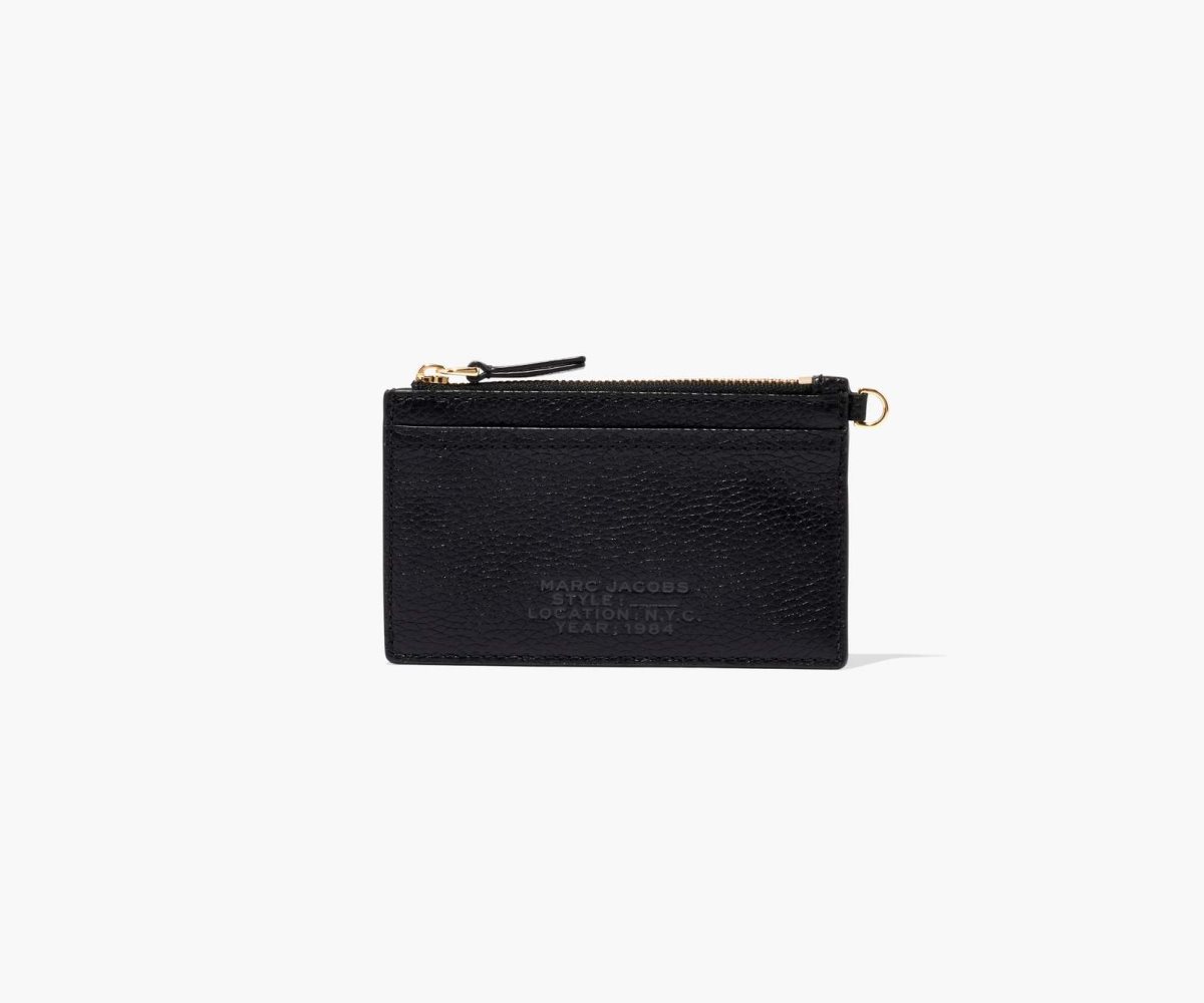 Marc Jacobs Læder Top Zip Wristlet Černé | WLPSQ0546