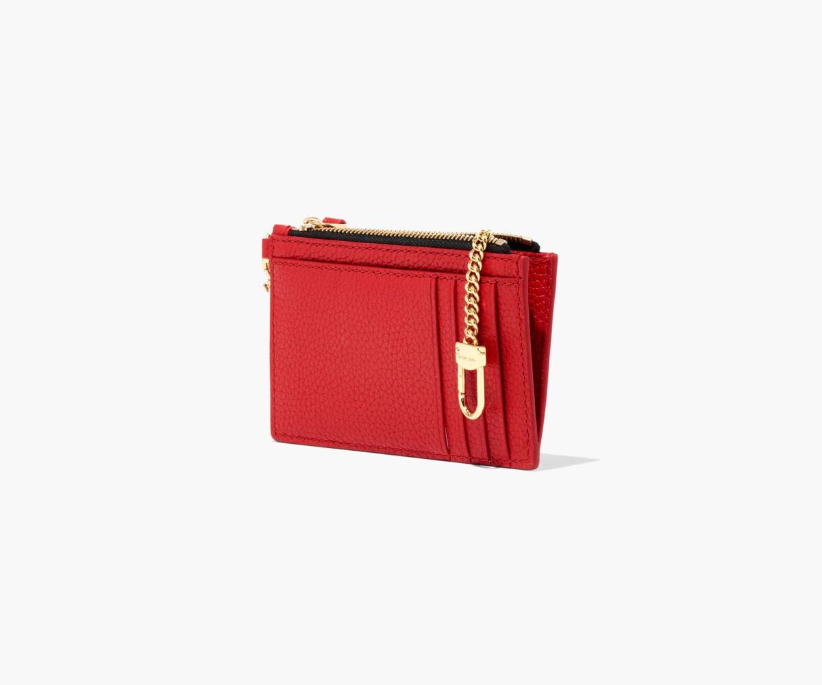 Marc Jacobs Læder Top Zip Wristlet Červené | SGIRZ0612