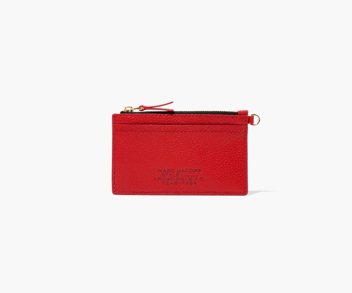 Marc Jacobs Læder Top Zip Wristlet Červené | SGIRZ0612