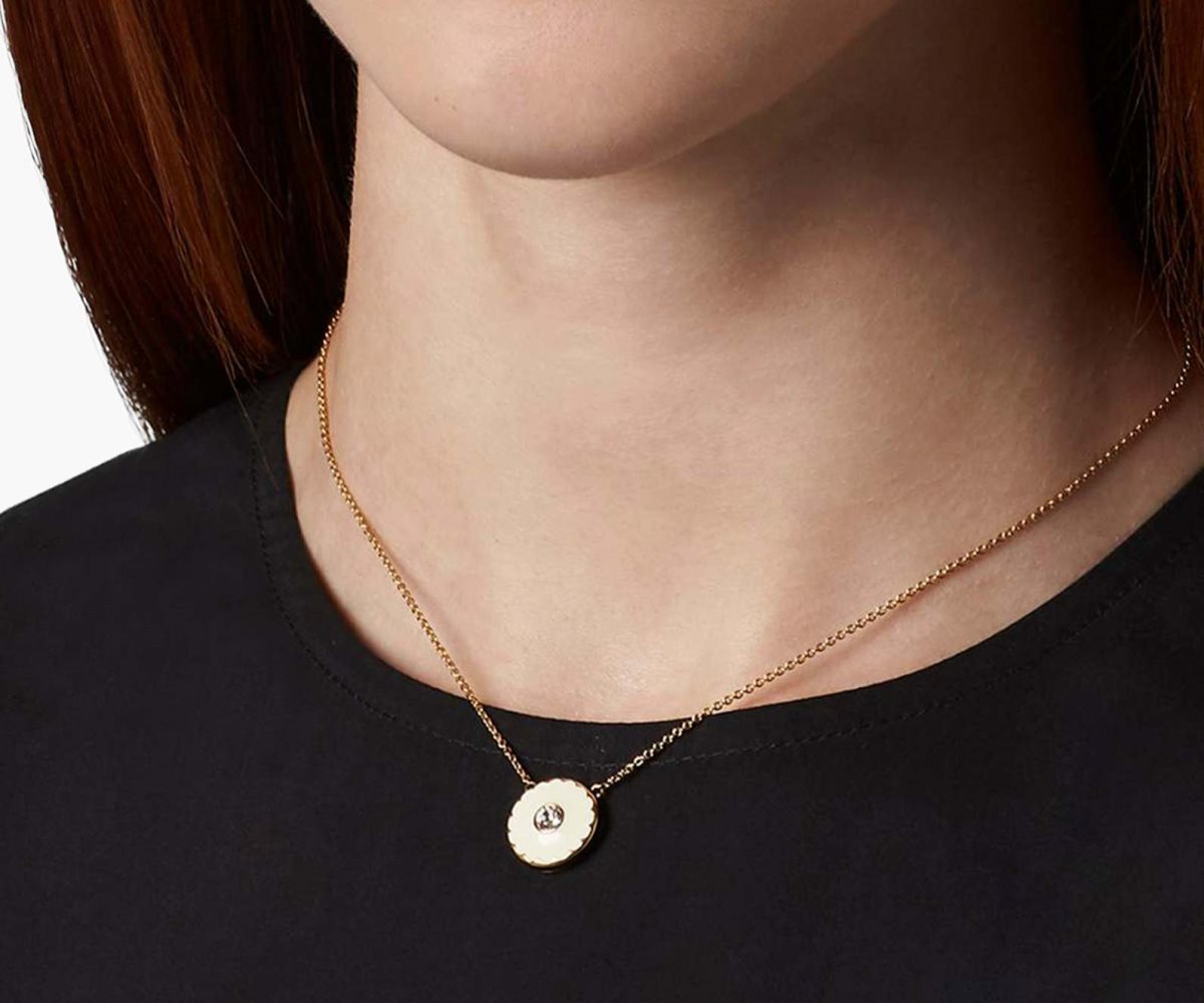 Marc Jacobs Medallion Pendant Krém Zlaté | AEJKR9178