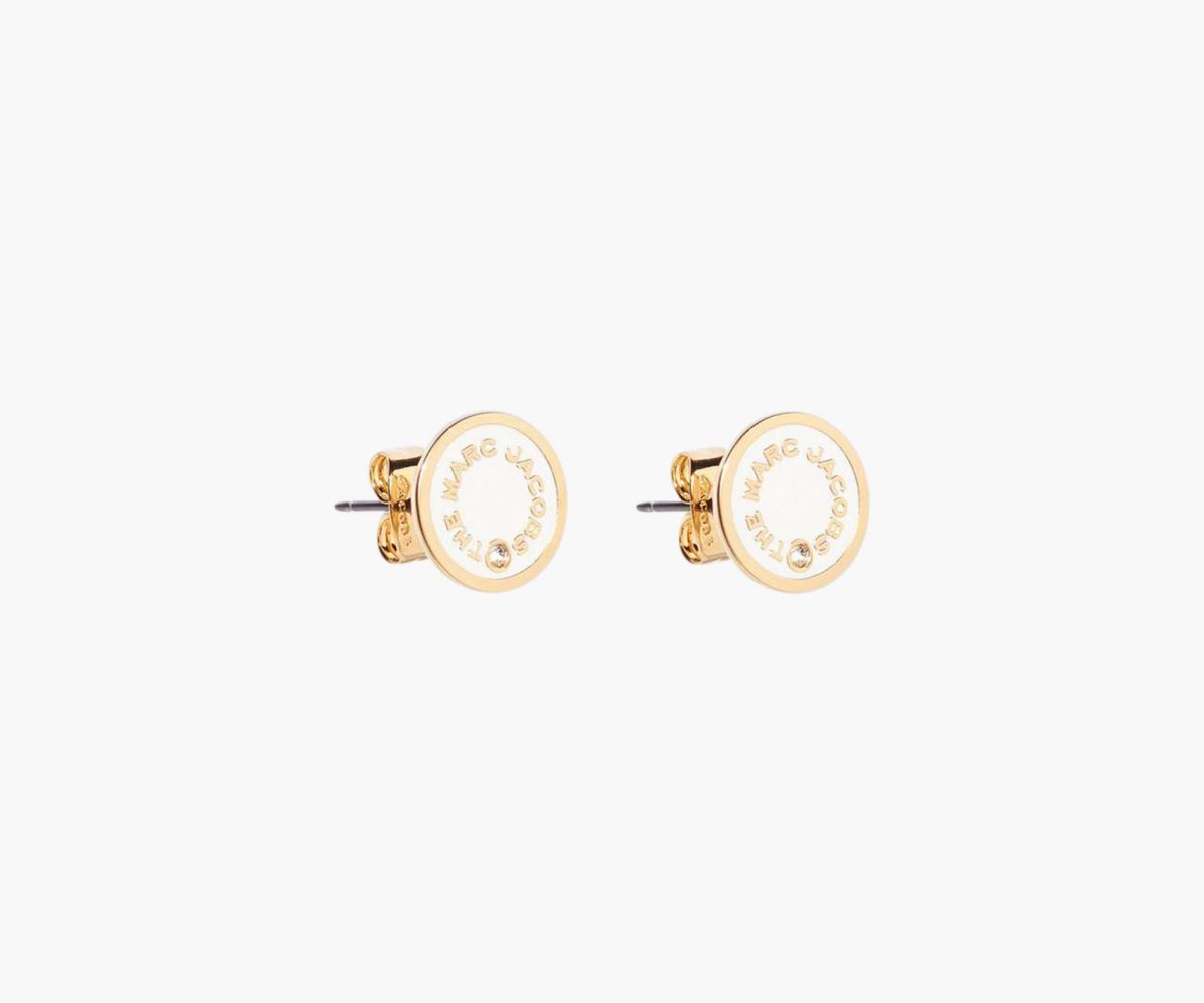 Marc Jacobs Medallion Studs Krém | HIQYM0483