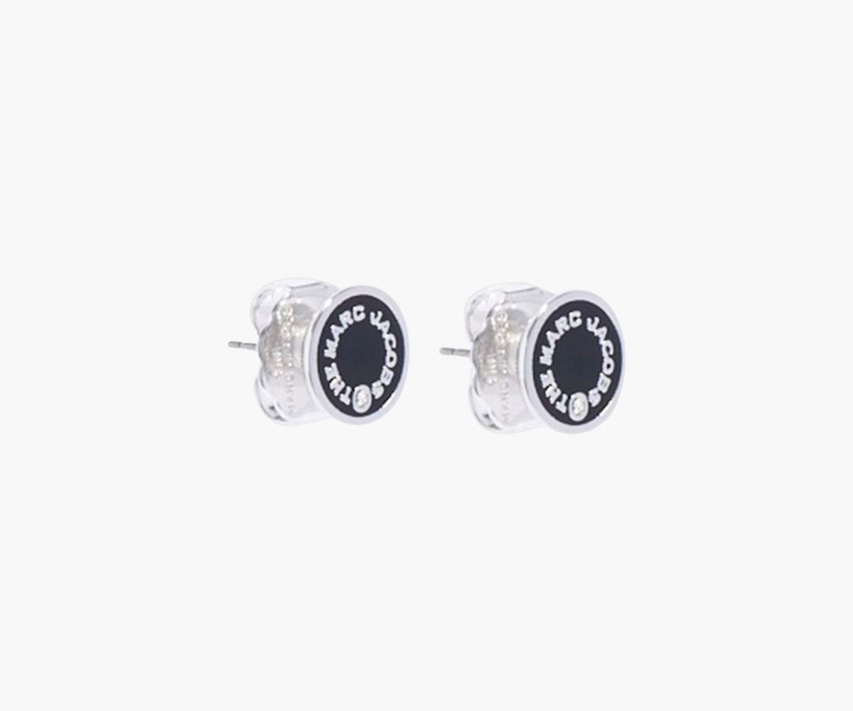 Marc Jacobs Medallion Studs Černé Stříbrné | ICNQW5016