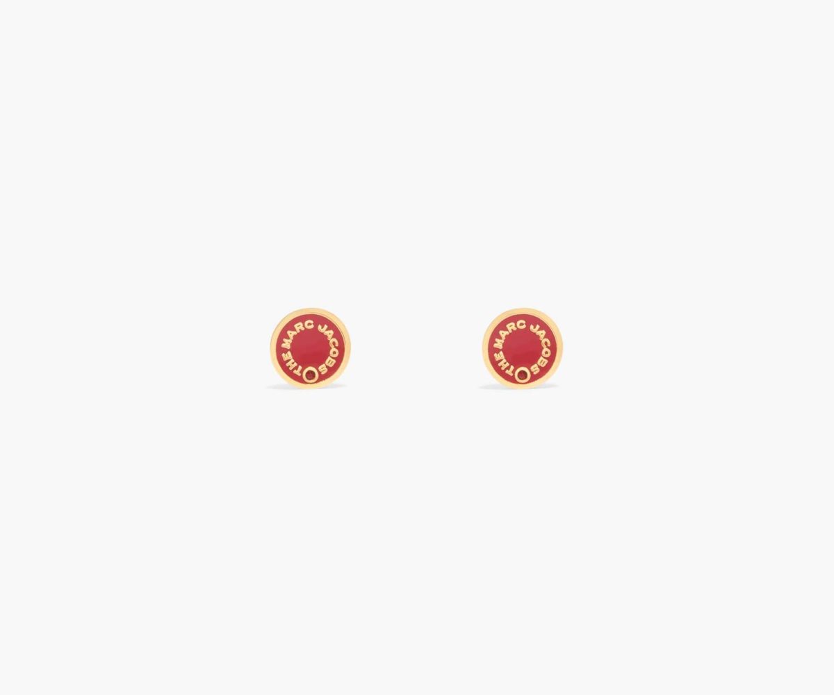 Marc Jacobs Medallion Studs Červené Zlaté | HONIG7904