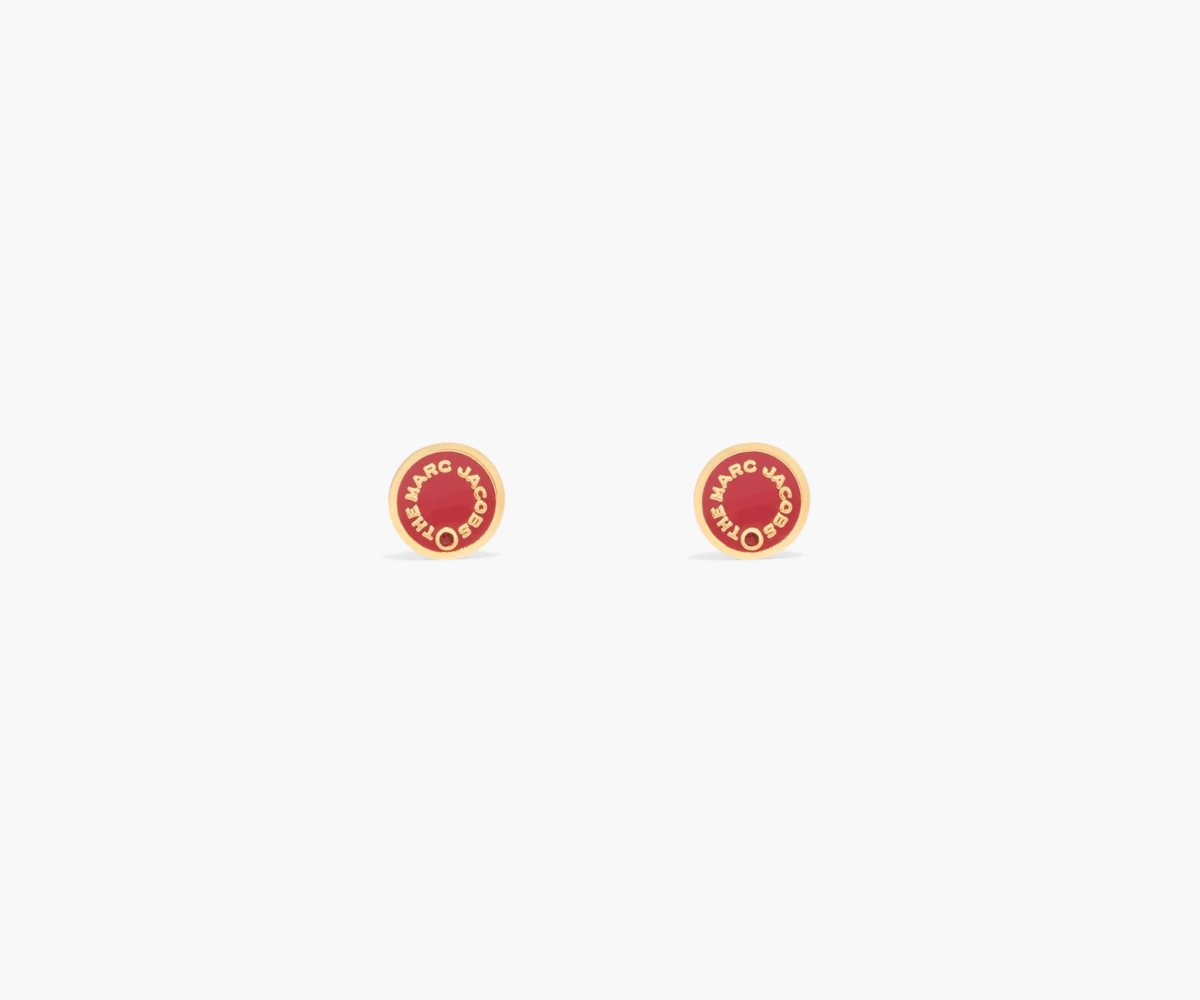 Marc Jacobs Medallion Studs Červené Zlaté | HONIG7904