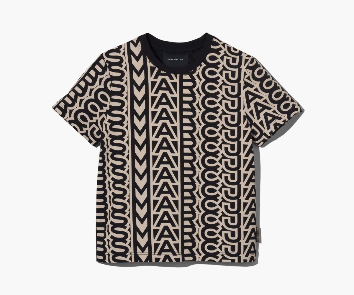 Marc Jacobs Monogram Baby Tee Černé Bílé | OABEL1673