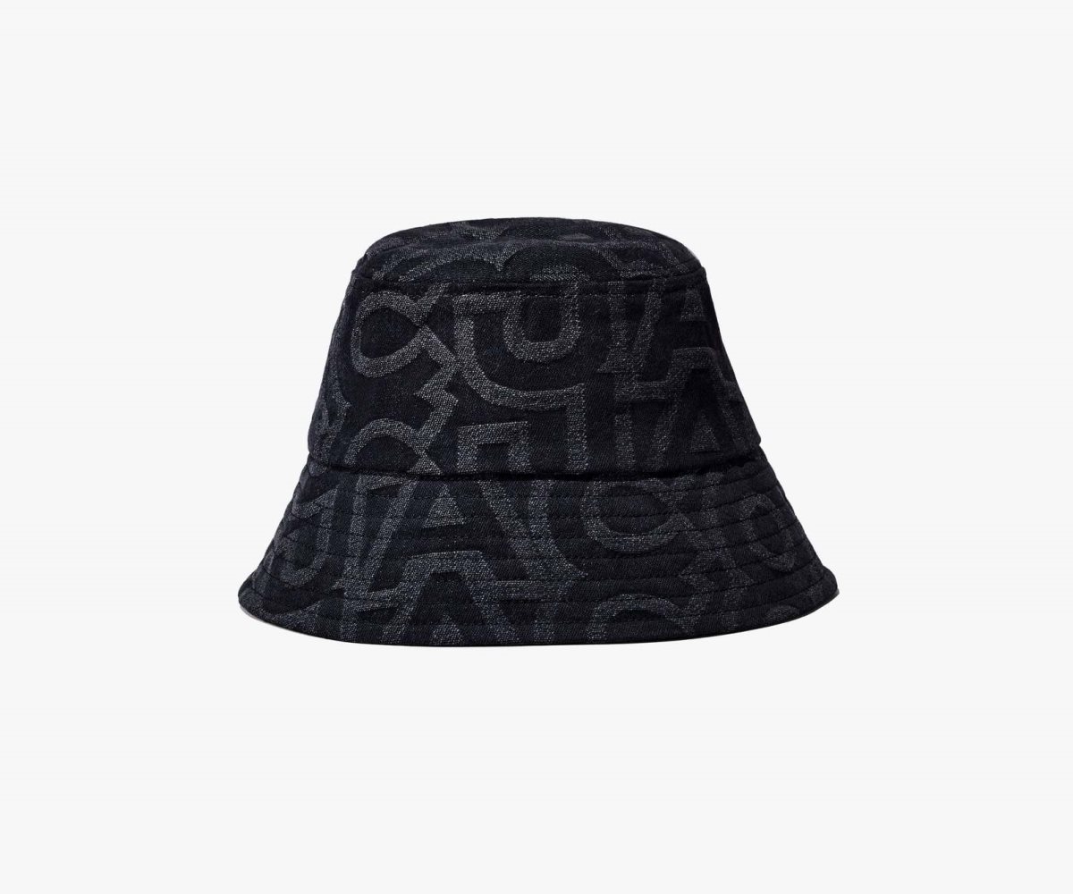 Marc Jacobs Monogram Bucket Hat Černé | CMKLZ6730