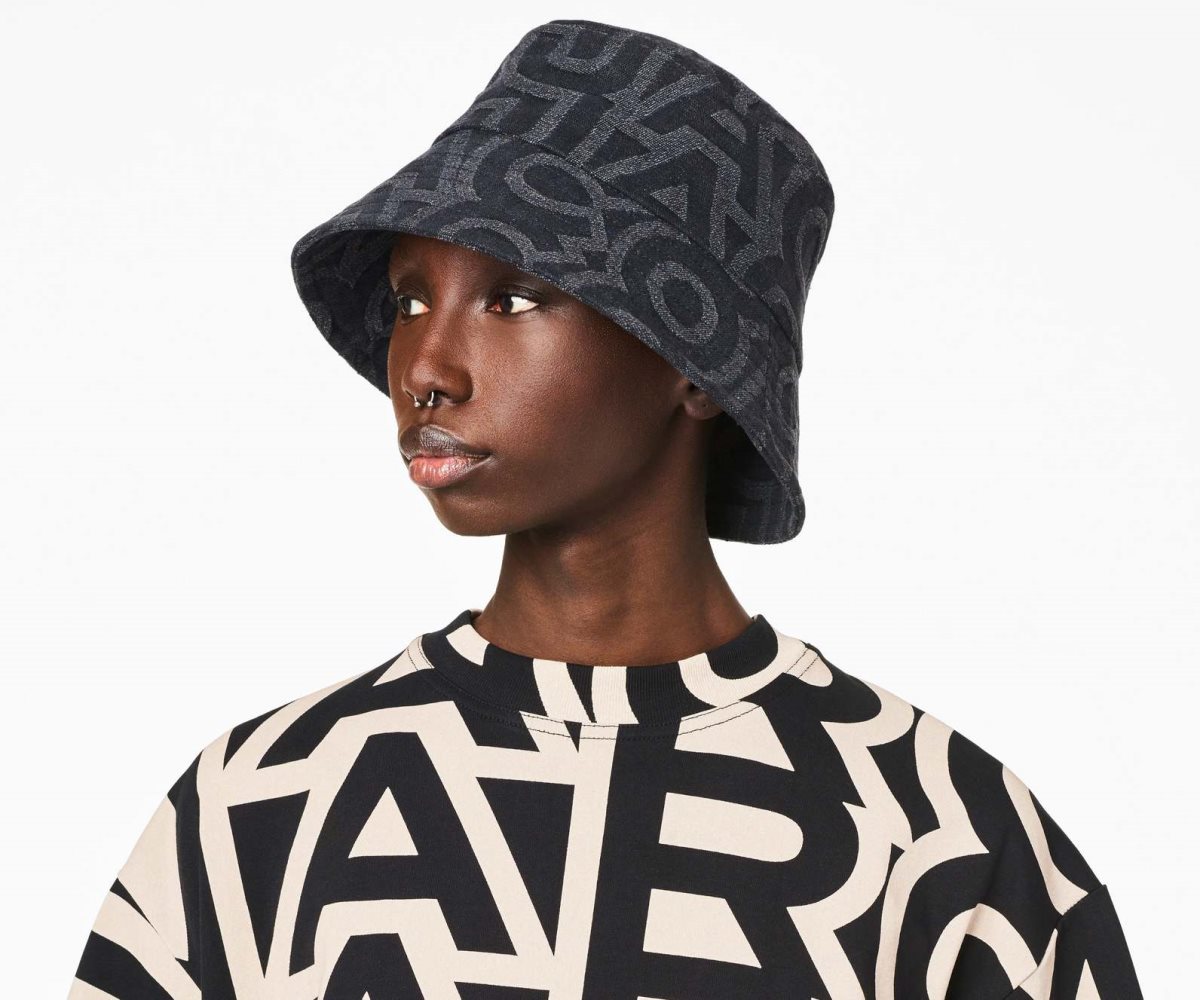 Marc Jacobs Monogram Bucket Hat Černé | CMKLZ6730