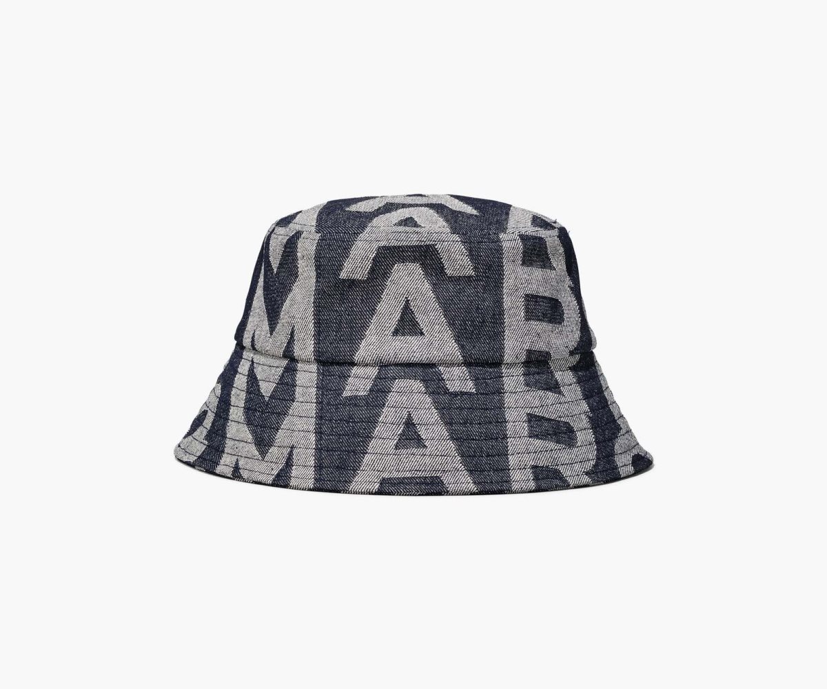 Marc Jacobs Monogram Denim Bucket Hat Blankyt | OJPDF9628