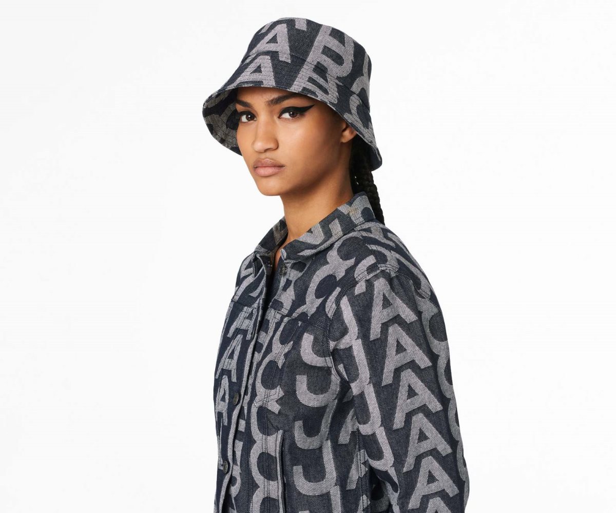 Marc Jacobs Monogram Denim Bucket Hat Blankyt | OJPDF9628