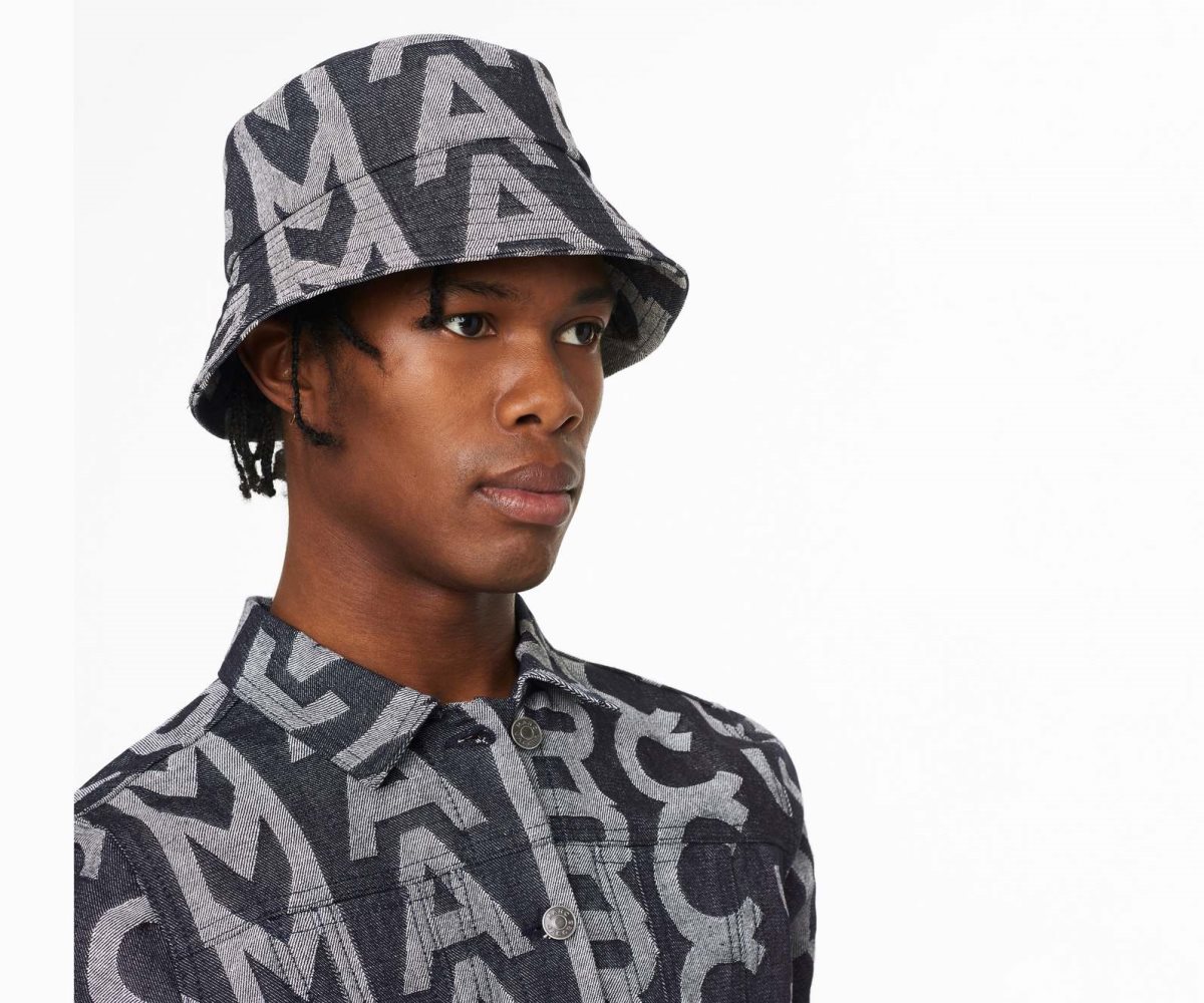 Marc Jacobs Monogram Denim Bucket Hat Blankyt | OJPDF9628