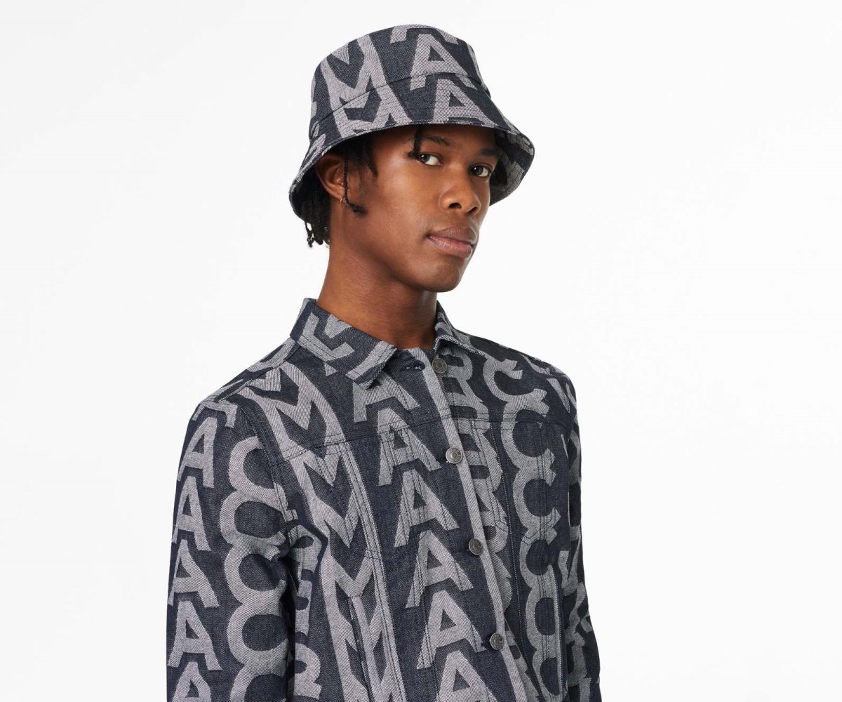 Marc Jacobs Monogram Denim Bucket Hat Blankyt | OJPDF9628