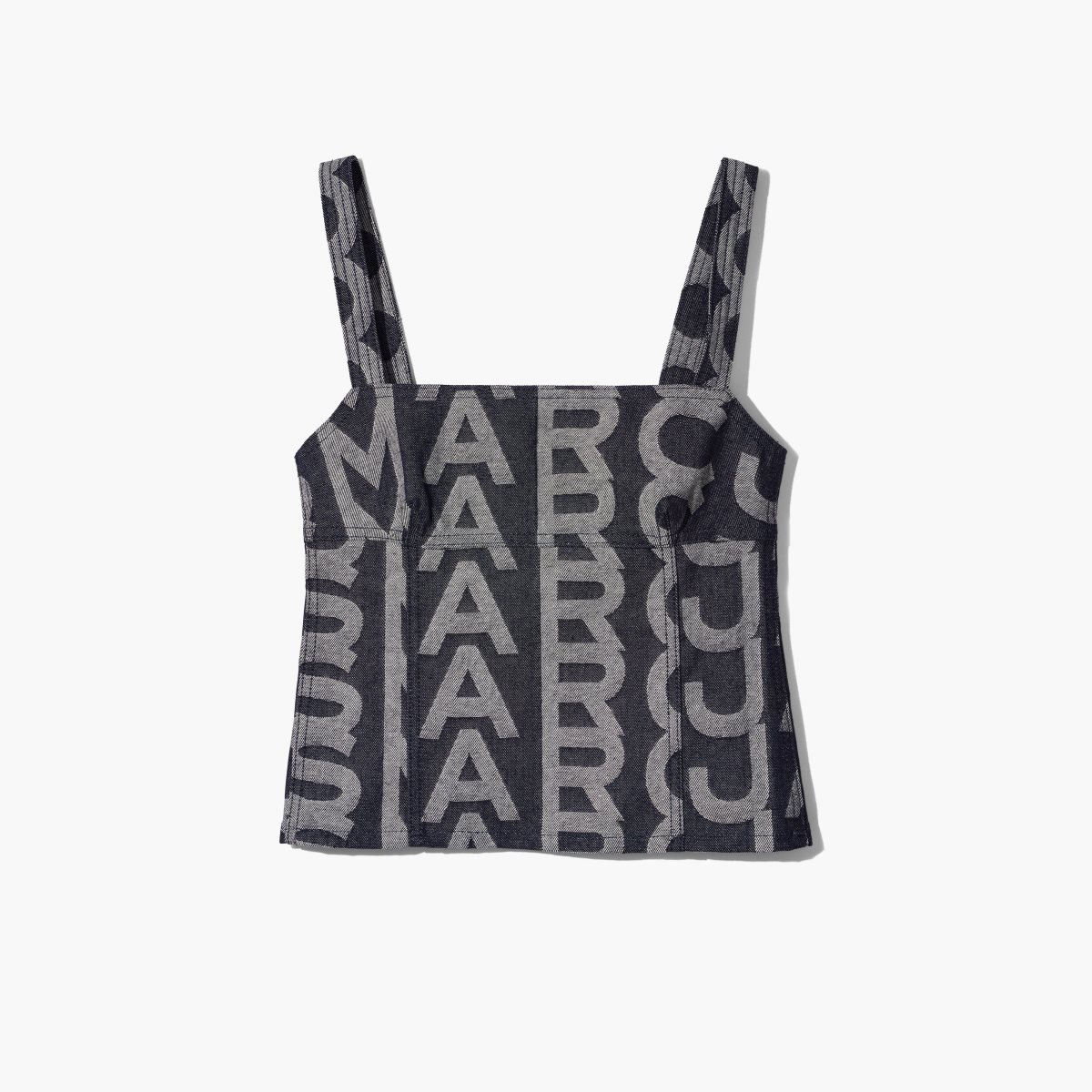 Marc Jacobs Monogram Denim Bustier Top Blankyt | LEBGU9873