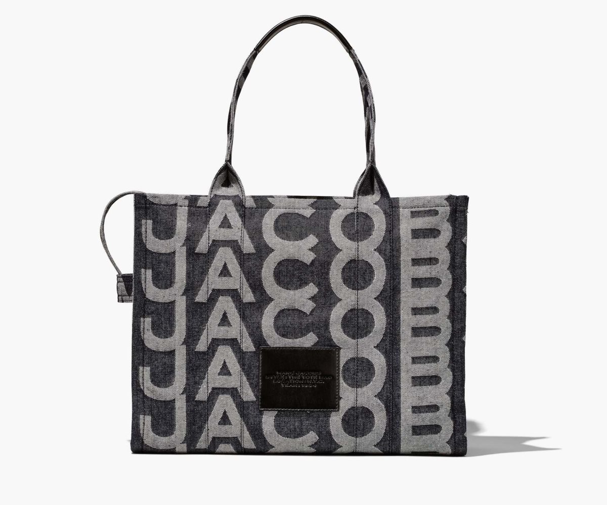 Marc Jacobs Monogram Denim Large Tote Blankyt | EGTIB9603