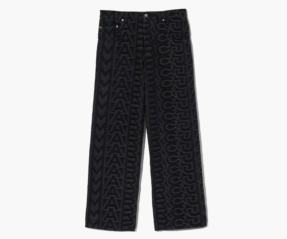 Marc Jacobs Monogram Denim Pant Černé | XLDMK0842