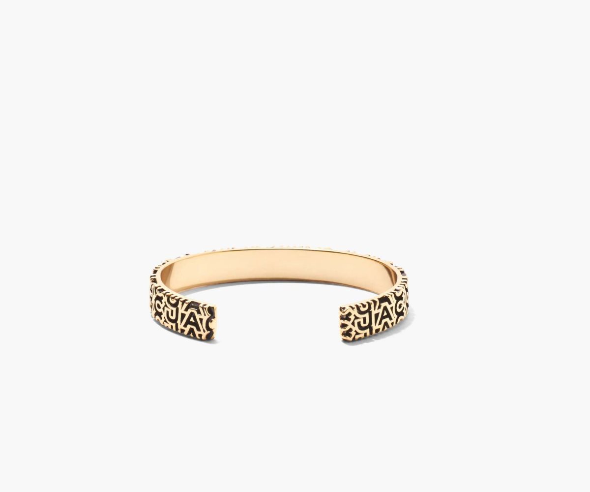 Marc Jacobs Monogram Engraved Bracelet Zlaté | RPGAZ3541