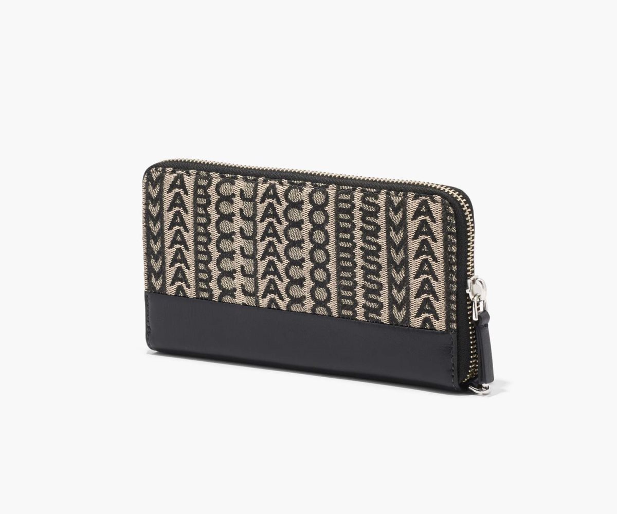 Marc Jacobs Monogram Jacquard Continental Wristlet Wallet Béžový Viacfarebný | LNFJS2643