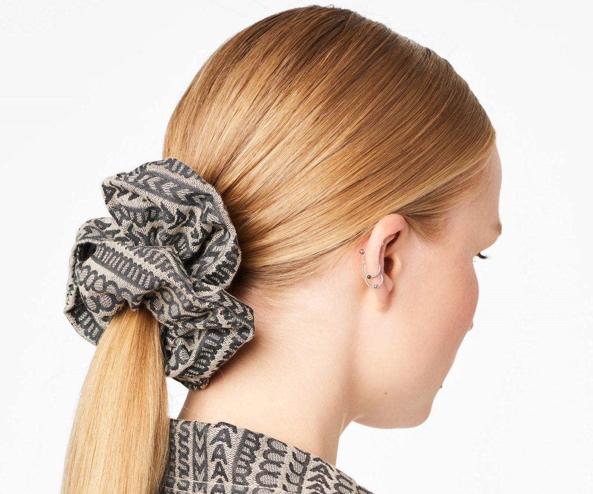 Marc Jacobs Monogram Jacquard Scrunchie Béžový | CYUXB5670