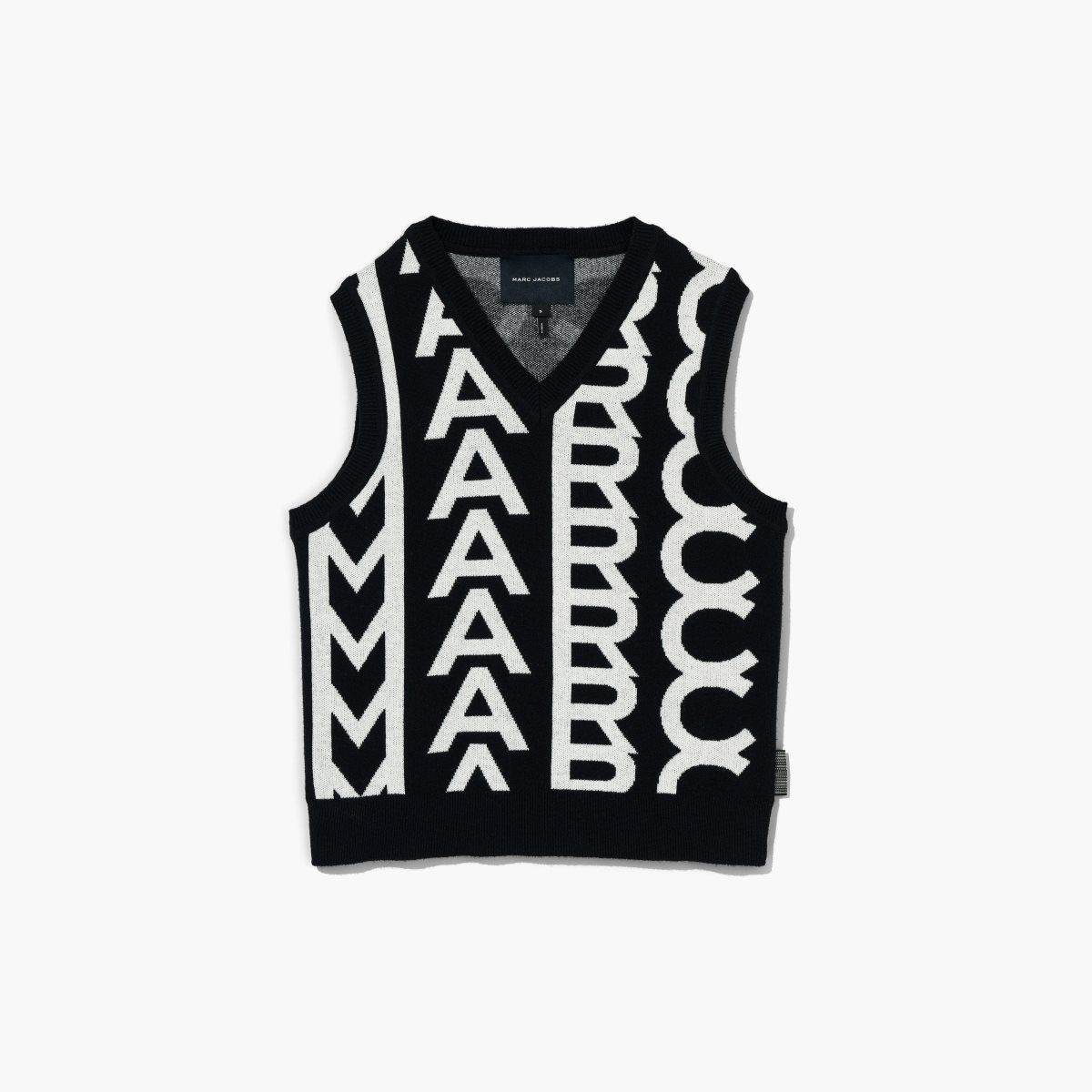 Marc Jacobs Monogram Knit Vest Černé Bílé | FRDNG1035