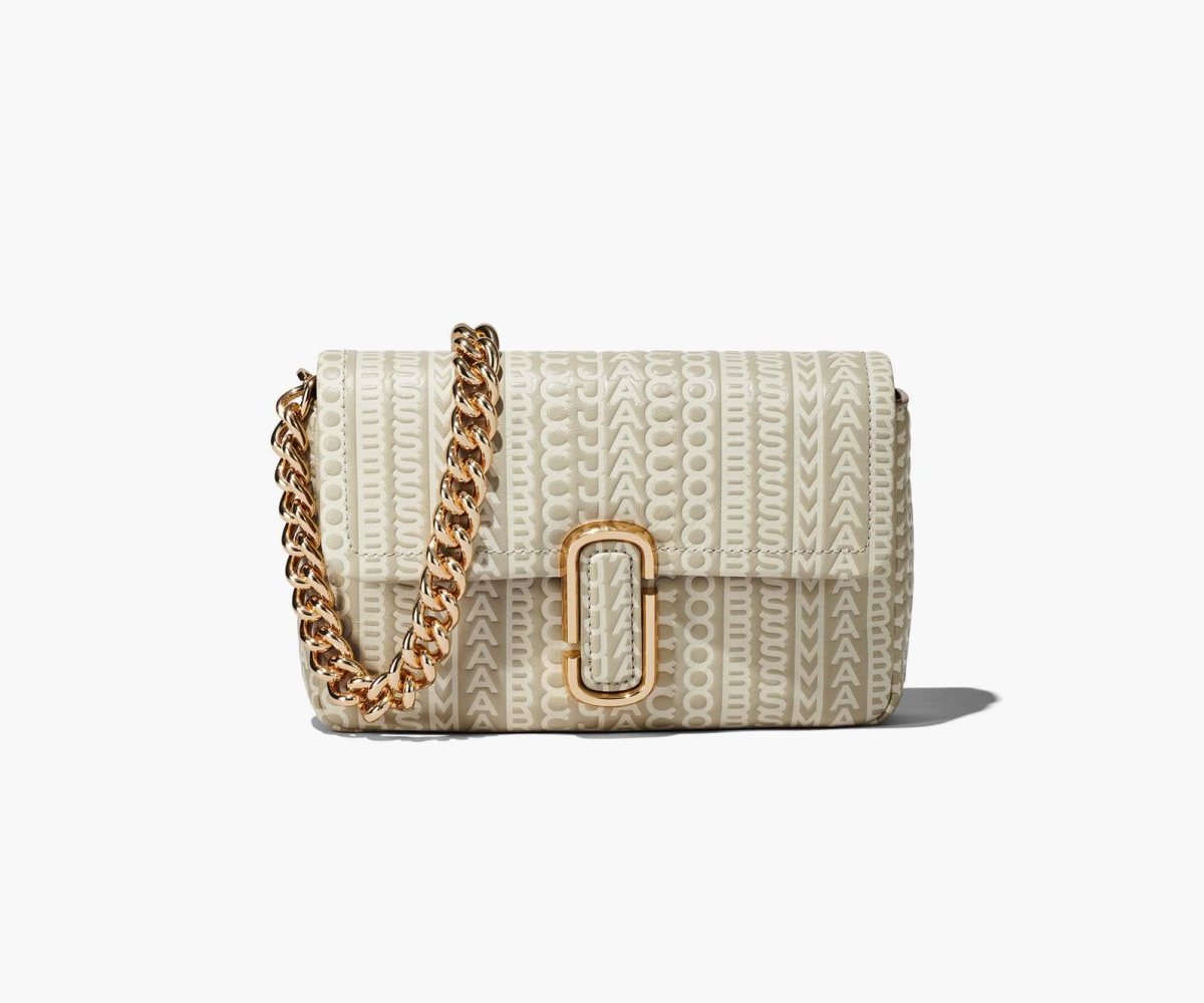 Marc Jacobs Monogram Læder J Marc Shoulder Bag Hnědožlutý | PQFBE0426