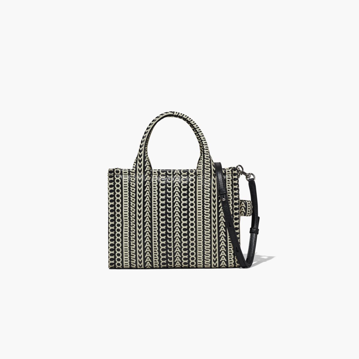 Marc Jacobs Monogram Læder Mini Tote Černé Bílé | DSCJO1986