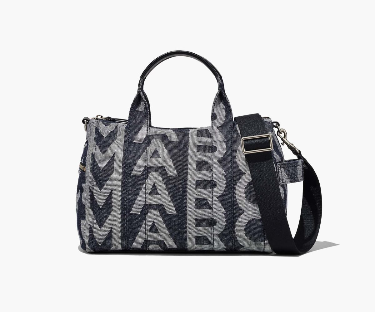 Marc Jacobs Monogram Medium Denim Duffle Bag Blankyt | SMFXC9817