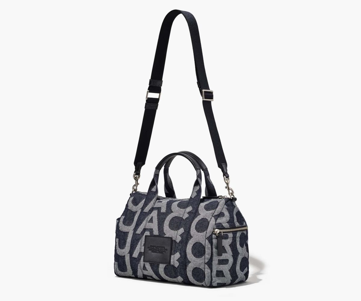 Marc Jacobs Monogram Medium Denim Duffle Bag Blankyt | SMFXC9817