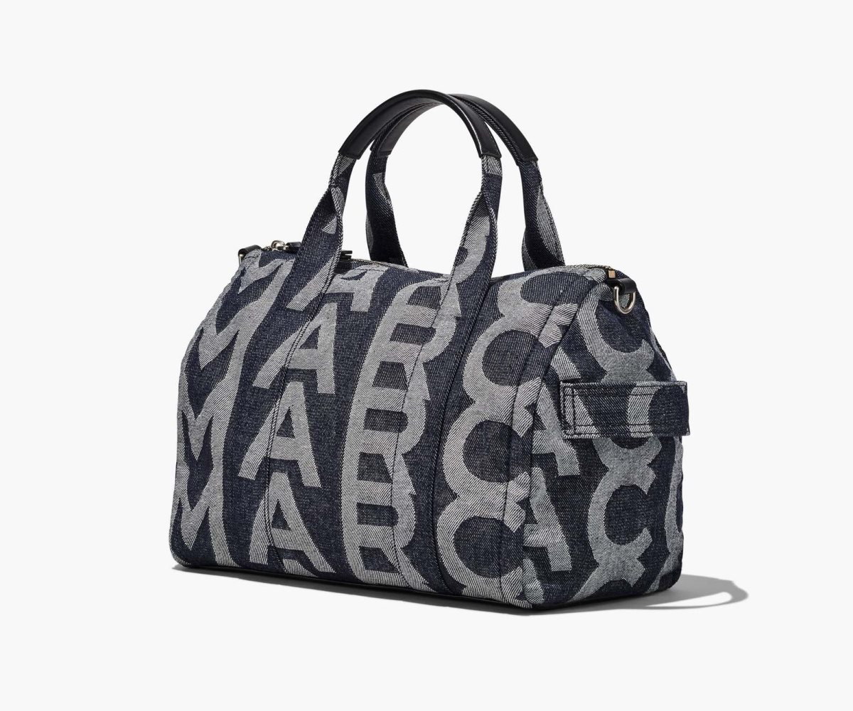 Marc Jacobs Monogram Medium Denim Duffle Bag Blankyt | SMFXC9817