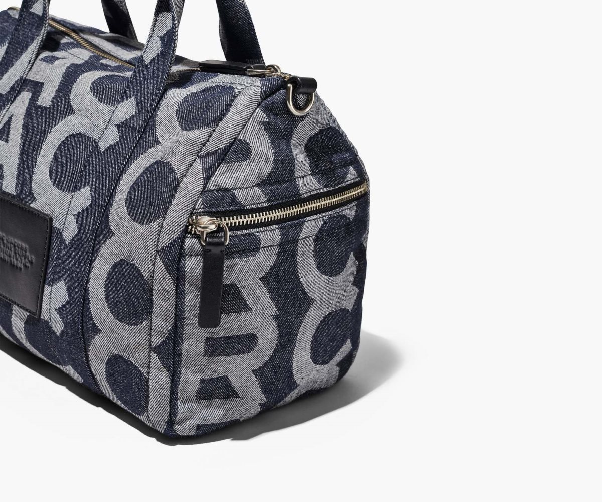 Marc Jacobs Monogram Medium Denim Duffle Bag Blankyt | SMFXC9817