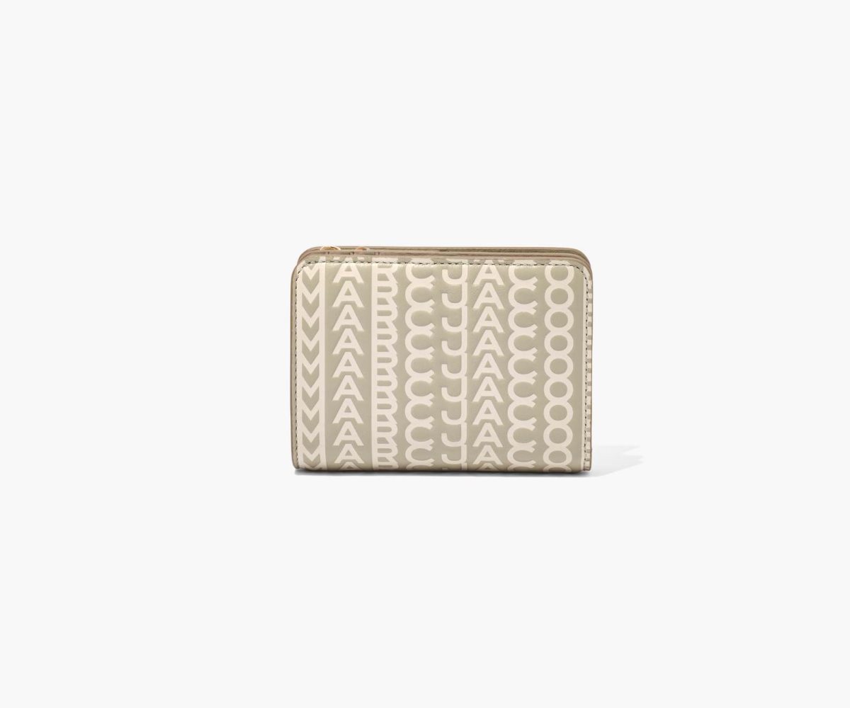 Marc Jacobs Monogram Mini Compact Wallet Hnědožlutý | DPBRY9241