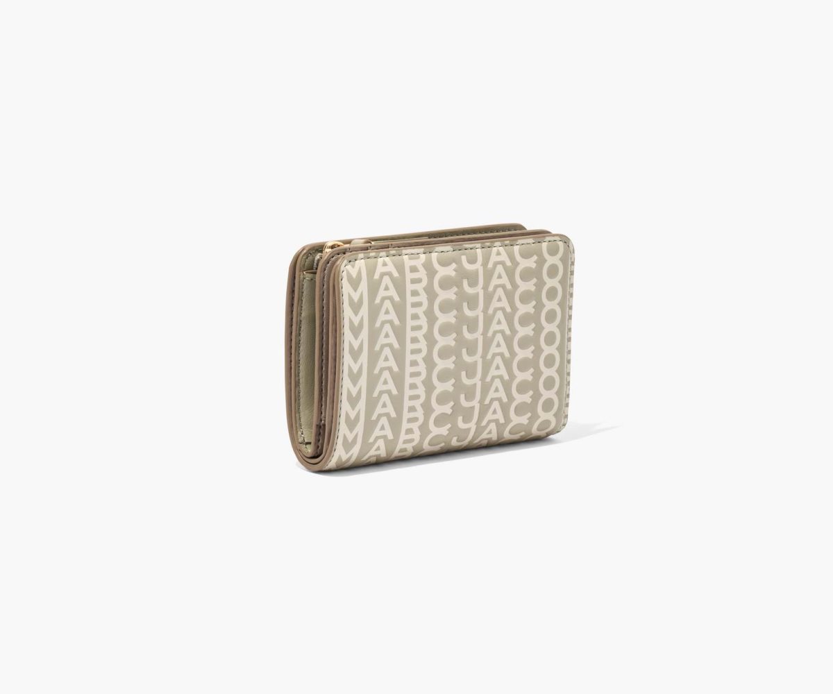 Marc Jacobs Monogram Mini Compact Wallet Hnědožlutý | DPBRY9241