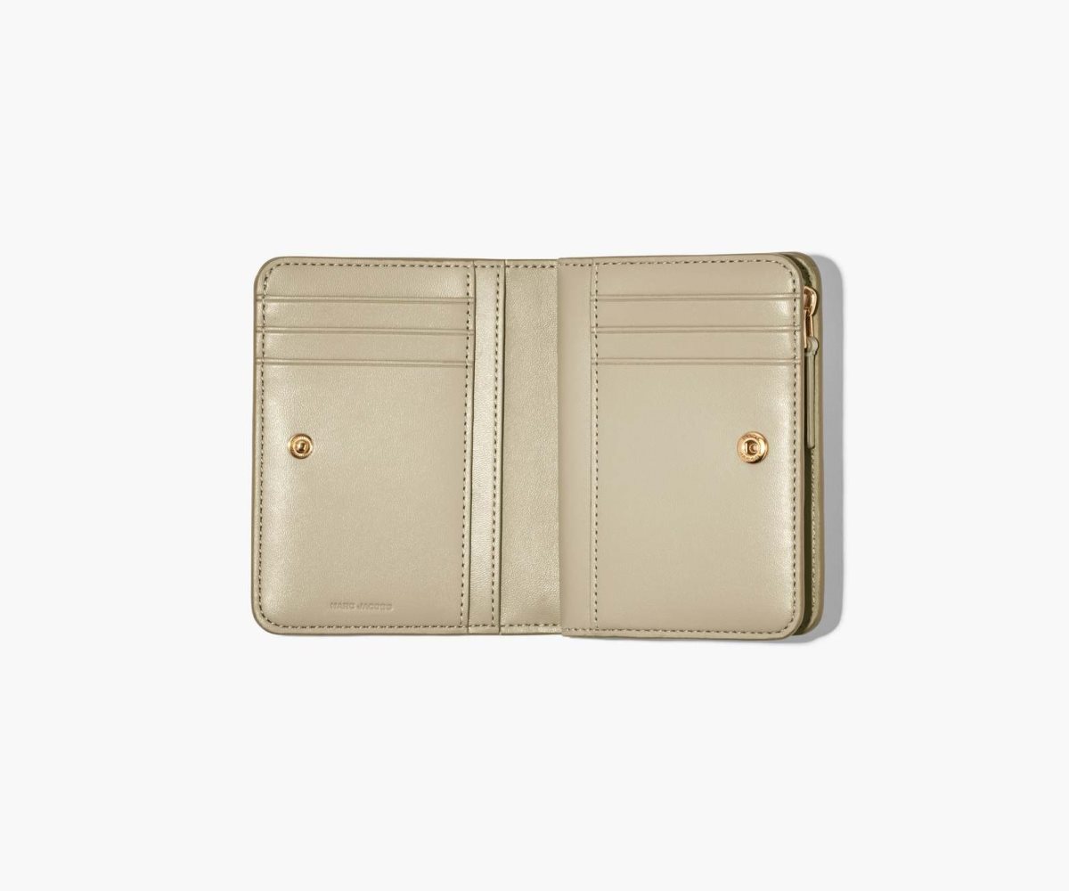 Marc Jacobs Monogram Mini Compact Wallet Hnědožlutý | DPBRY9241