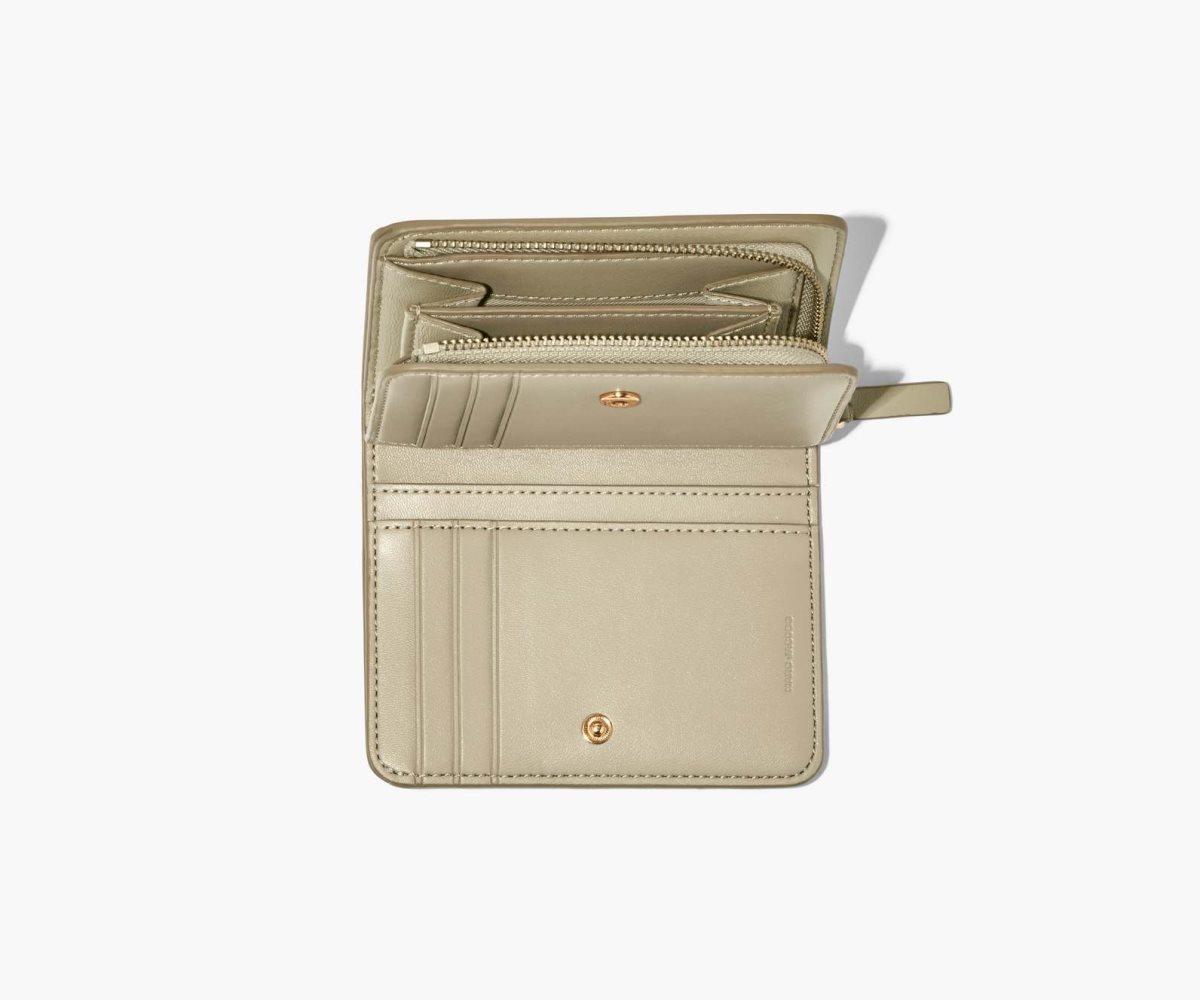 Marc Jacobs Monogram Mini Compact Wallet Hnědožlutý | DPBRY9241