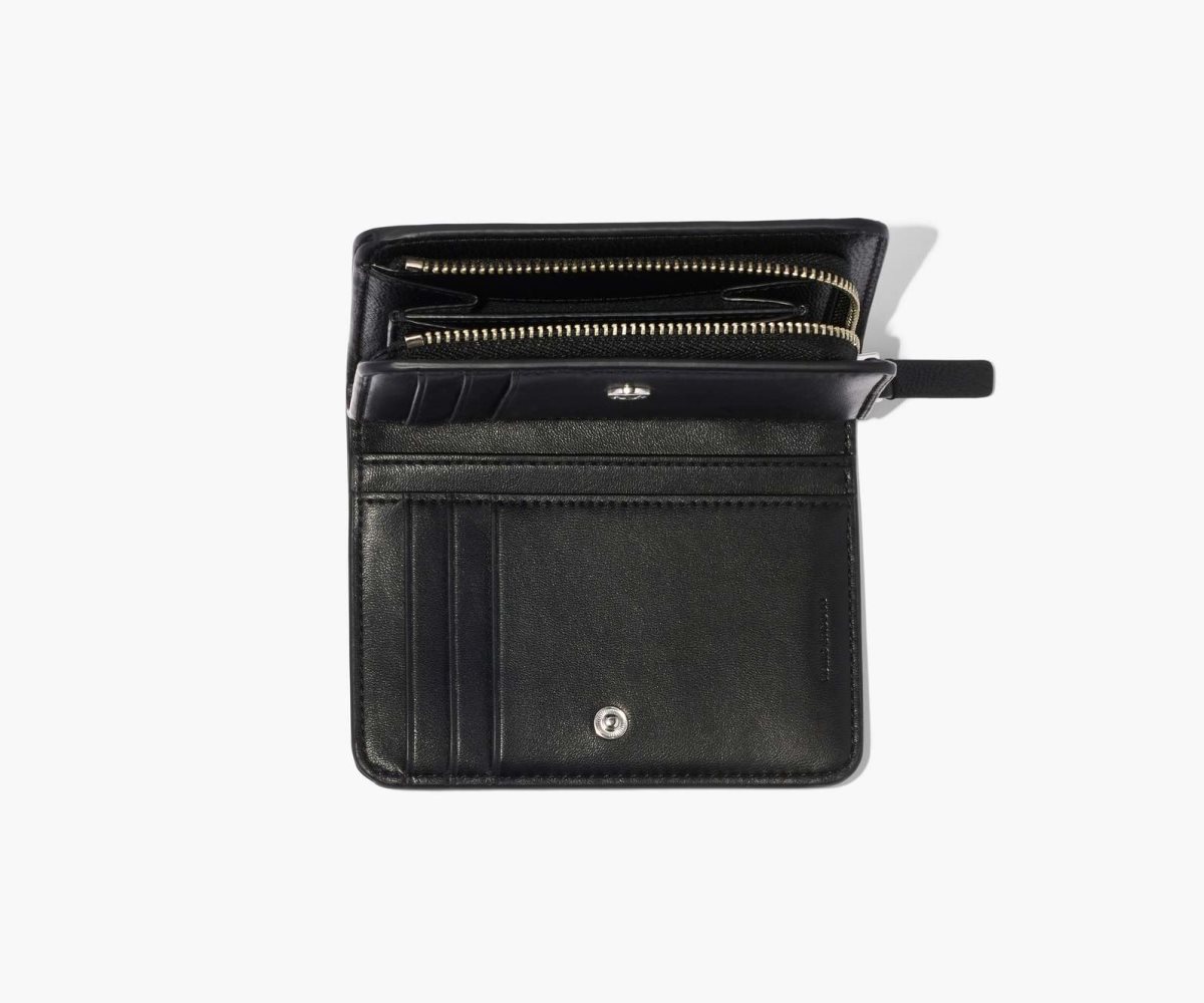 Marc Jacobs Monogram Mini Compact Wallet Černé Bílé | VZGDK0741