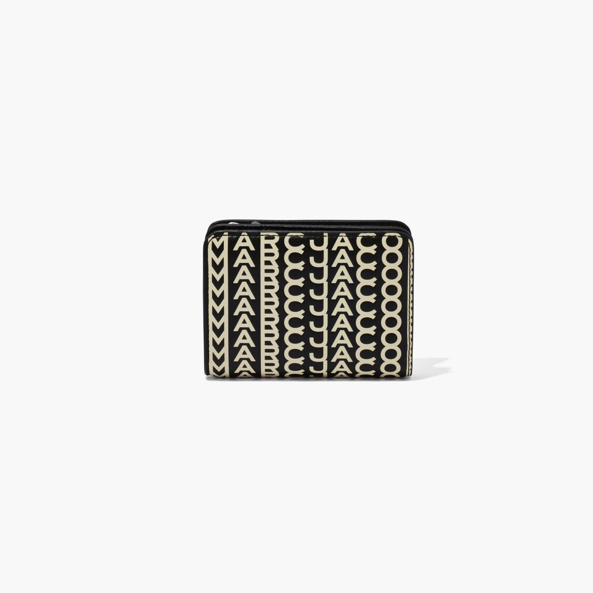 Marc Jacobs Monogram Mini Compact Wallet Černé Bílé | VZGDK0741