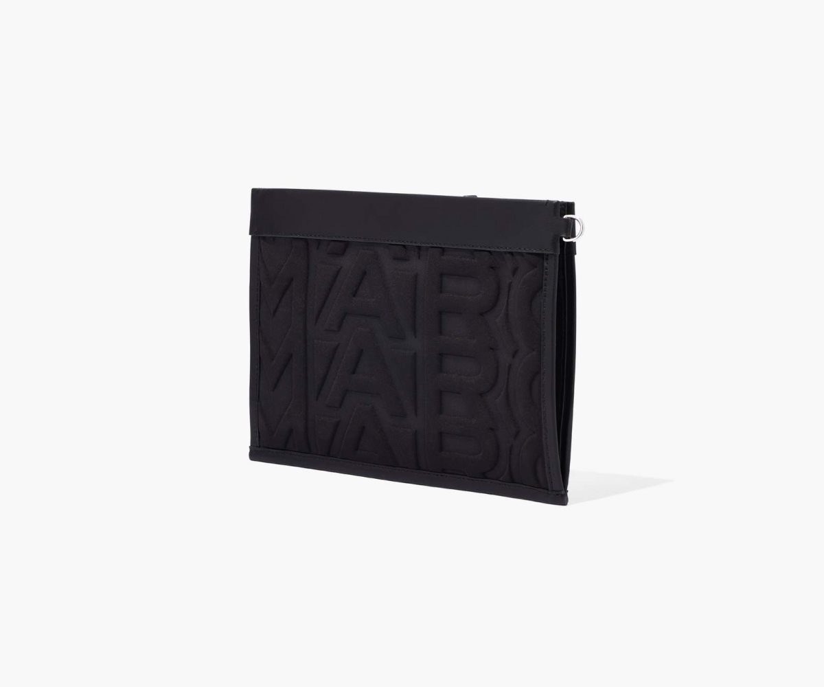 Marc Jacobs Monogram Neoprene Large Wristlet Černé | EDRVY7025