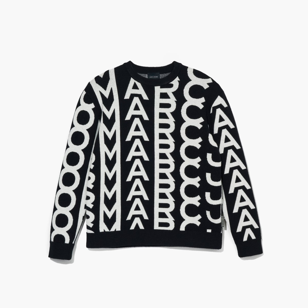 Marc Jacobs Monogram Oversized Crewneck Černé Bílé | DGFXI4715