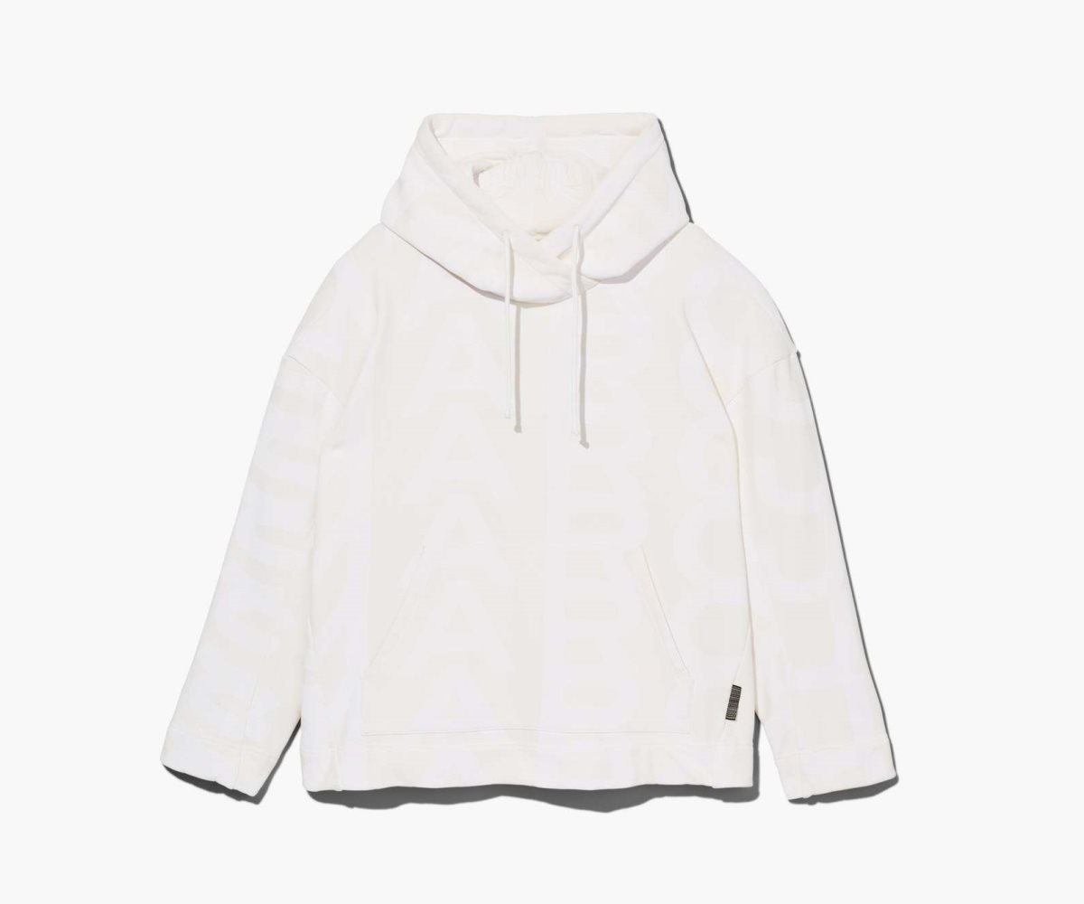 Marc Jacobs Monogram Oversized Hoodie Bílé | XUKMV1069