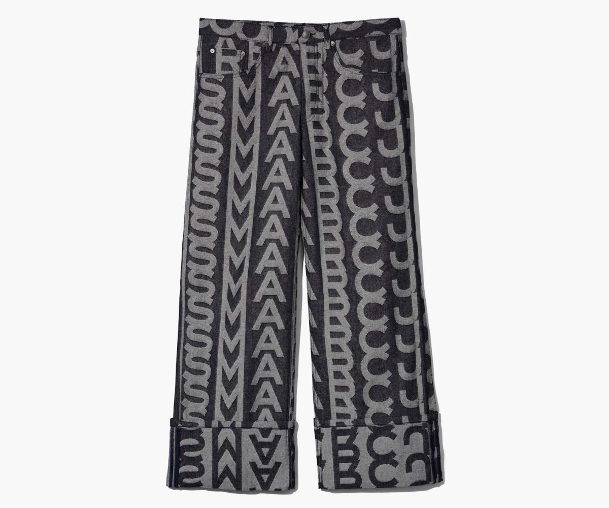 Marc Jacobs Monogram Oversized Jeans Blankyt | RVWYE7365