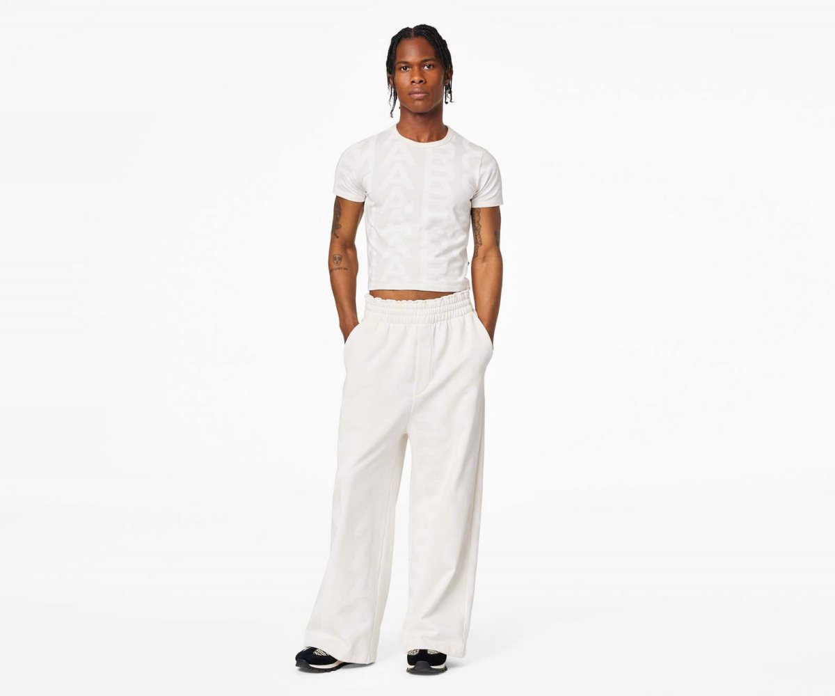 Marc Jacobs Monogram Oversized Sweatpants Bílé | KDUHE1276