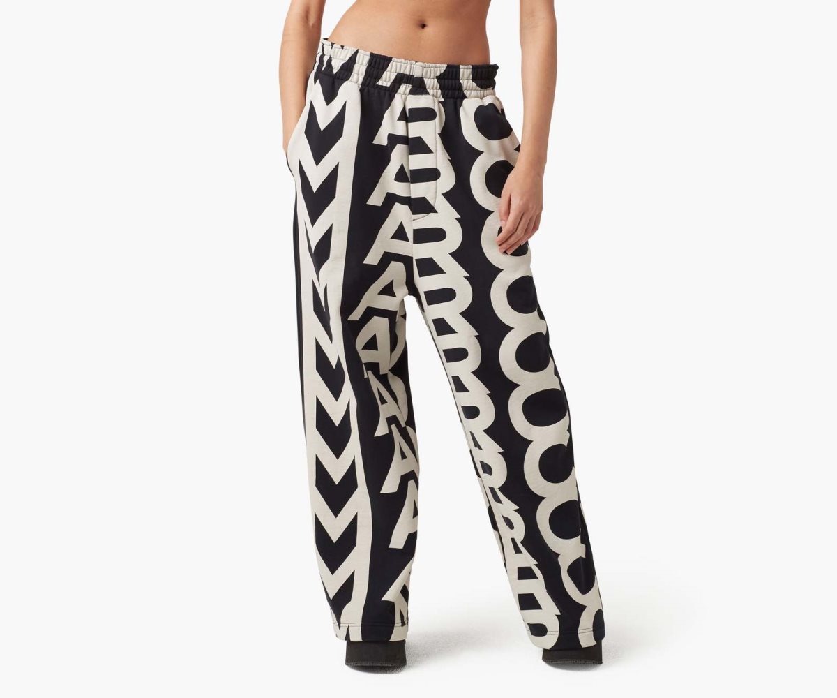 Marc Jacobs Monogram Oversized Sweatpants Černé Bílé | LCQBA5406