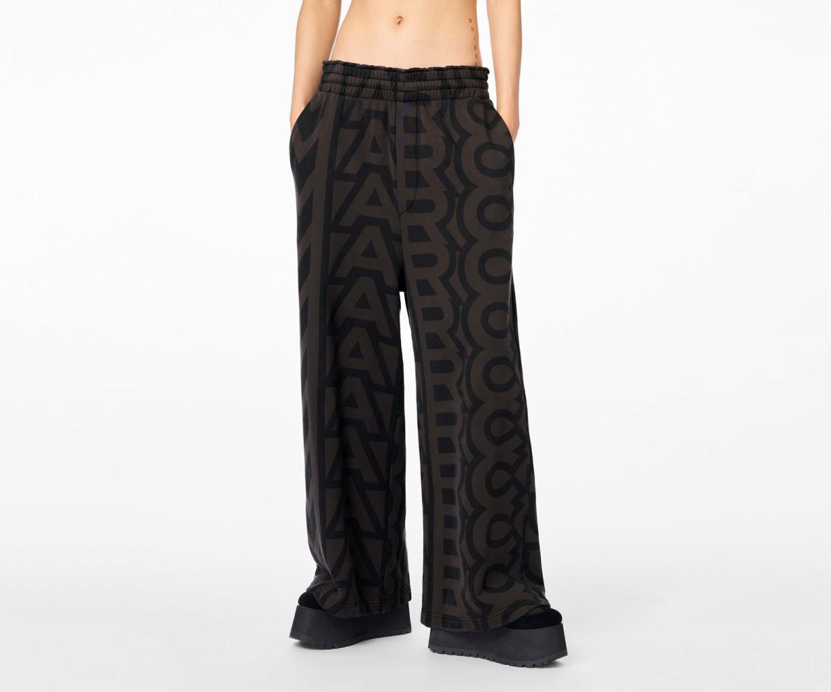 Marc Jacobs Monogram Oversized Sweatpants Černé Šedé | SLDNF7325