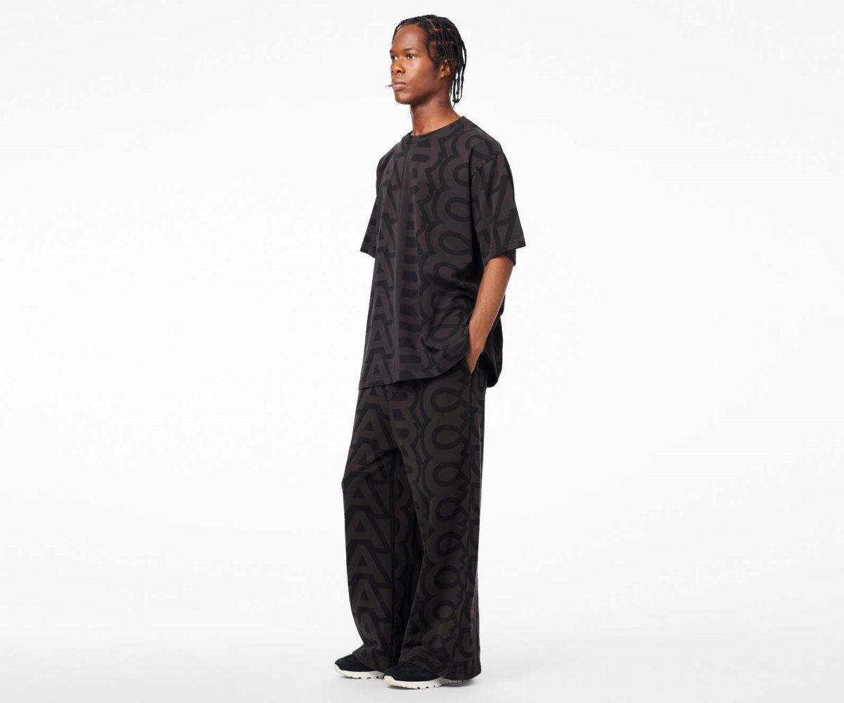 Marc Jacobs Monogram Oversized Sweatpants Černé Šedé | SLDNF7325