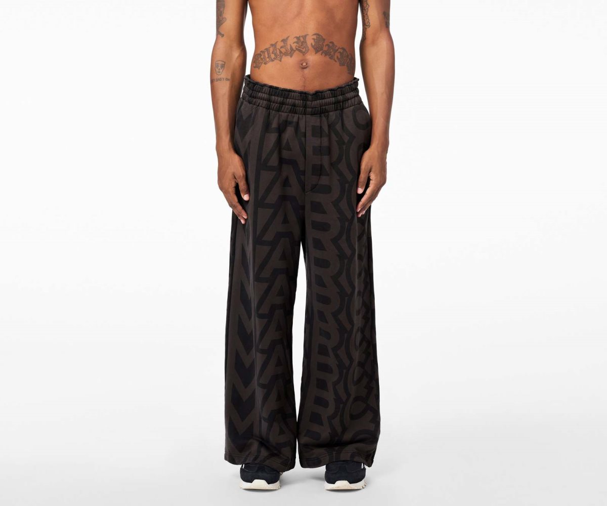 Marc Jacobs Monogram Oversized Sweatpants Černé Šedé | SLDNF7325