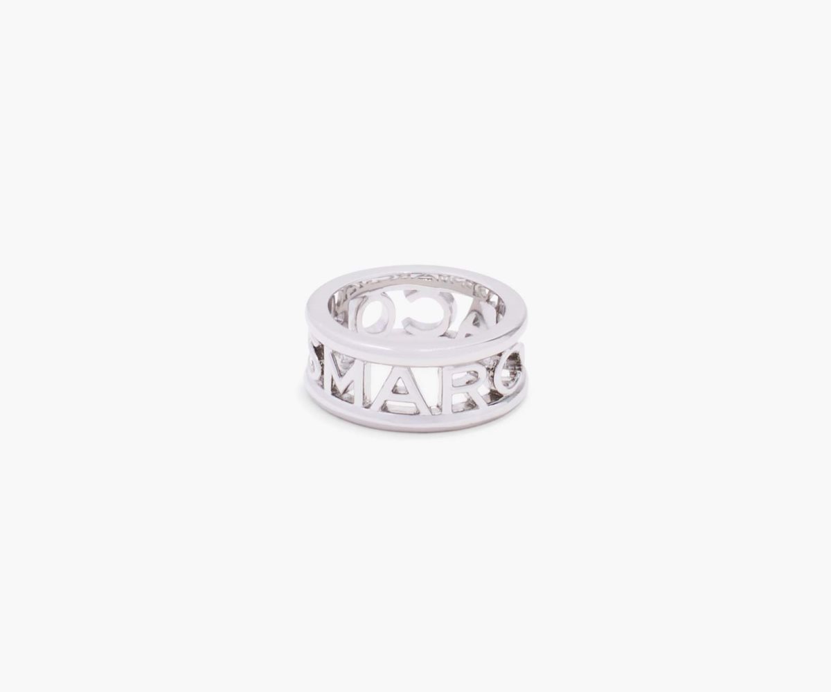 Marc Jacobs Monogram Ring Stříbrné | QMLVG6471