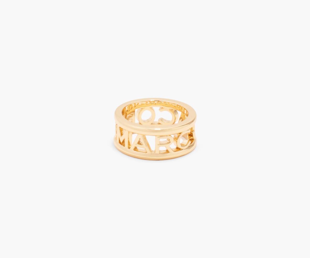 Marc Jacobs Monogram Ring Zlaté | SLCHW4978