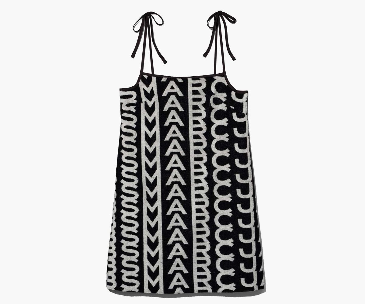 Marc Jacobs Monogram Terry Apron Šaty Černé Bílé | XDRGJ9120