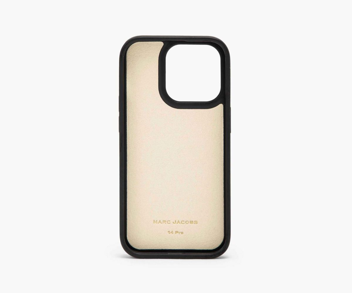 Marc Jacobs Monogram iPhone 14 Pro 3D Case Černé Bílé | VFEIU8461