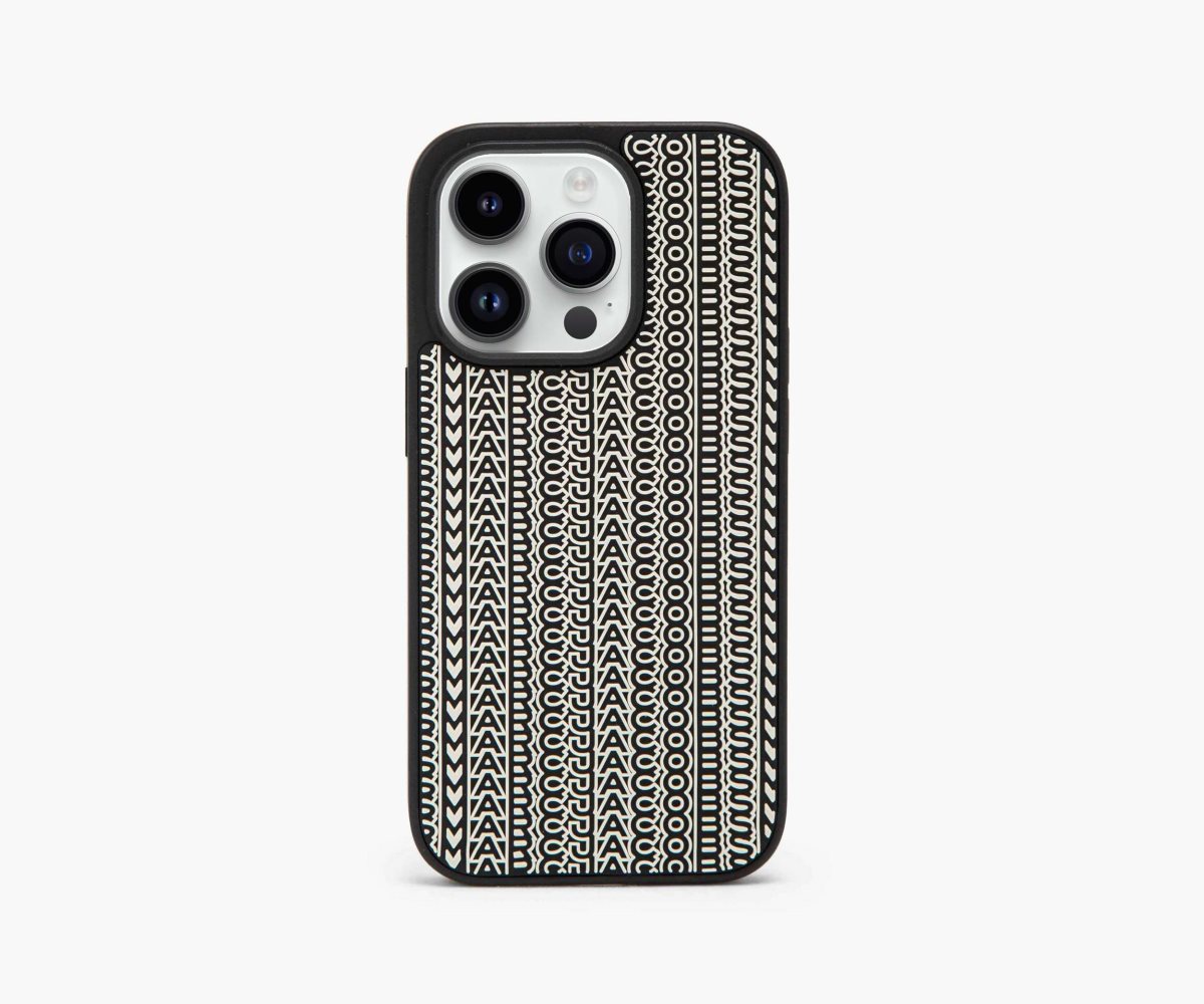 Marc Jacobs Monogram iPhone 14 Pro 3D Case Černé Bílé | VFEIU8461